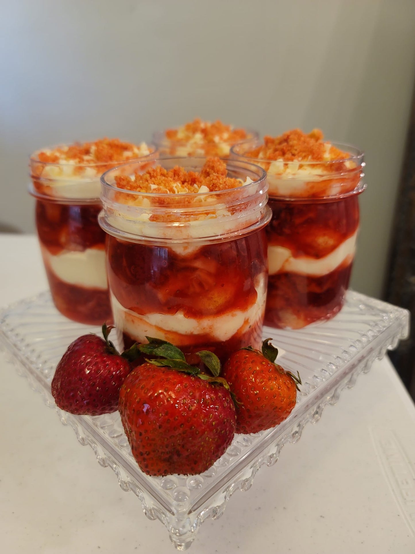 Strawberry Tiramisu In a Jar! - 4