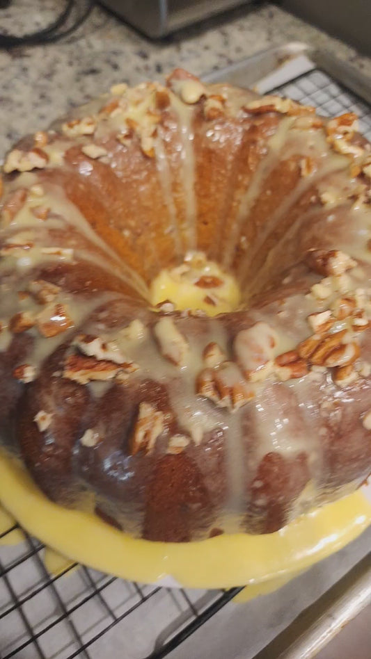 Sweet Potato Pecan Pound Cake