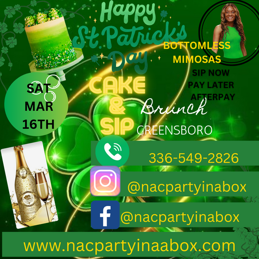 St. Patrick's Day CAKE AND SIP